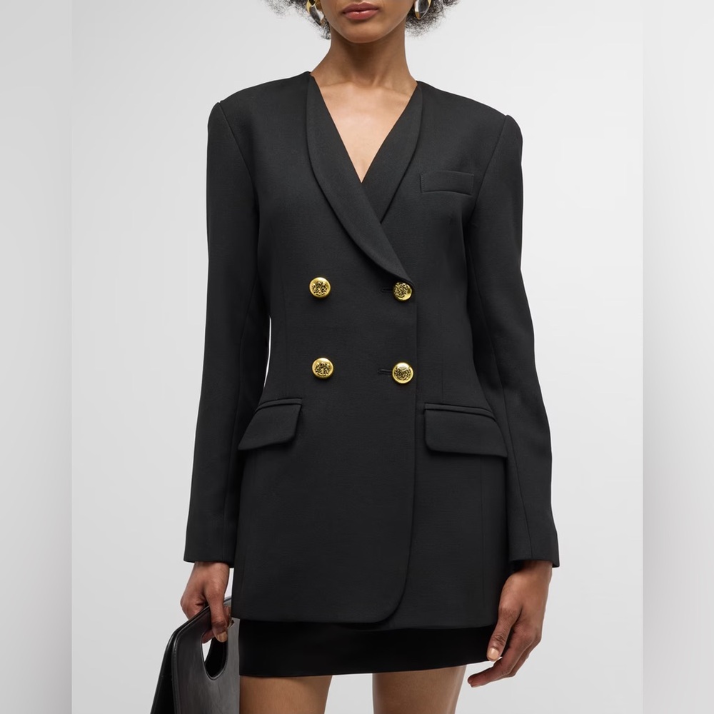 SMYTHE COLLARLESS DB BLAZER SIZE 12